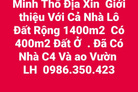 Miếng đất vàng Hải Tiến 1400m2 thổ cư, ao vườn xanh mát