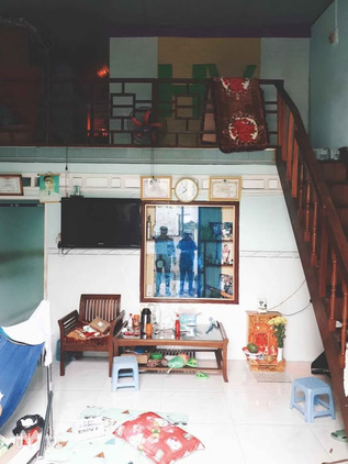 Nhà gác lửng 58m2 với chiều ngang 5.5m tọa lạc tại hẻm cạn đường Nguyễn Thái Học