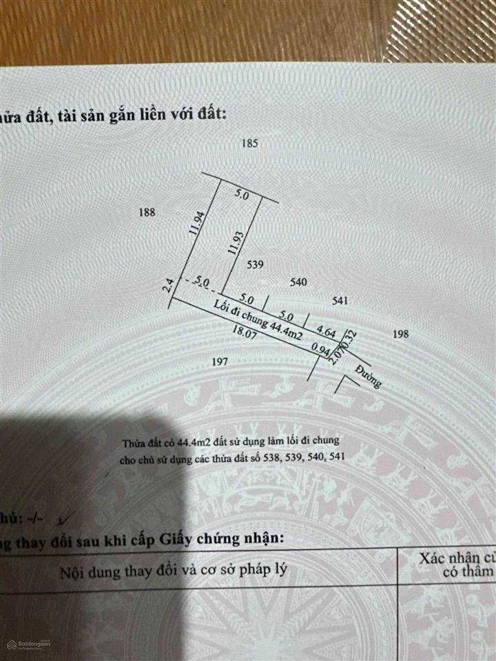 Một lô mặt tiền 5 m giá hời thị xã mỹ hào