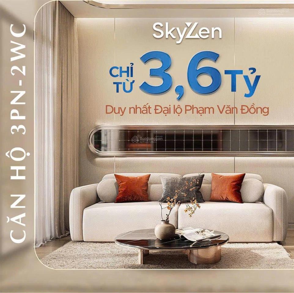 Bán căn 3pn2wc căn hộ sky zen cầu vượt linh xuân giá chỉ 3,6 tỷ, ưu đãi