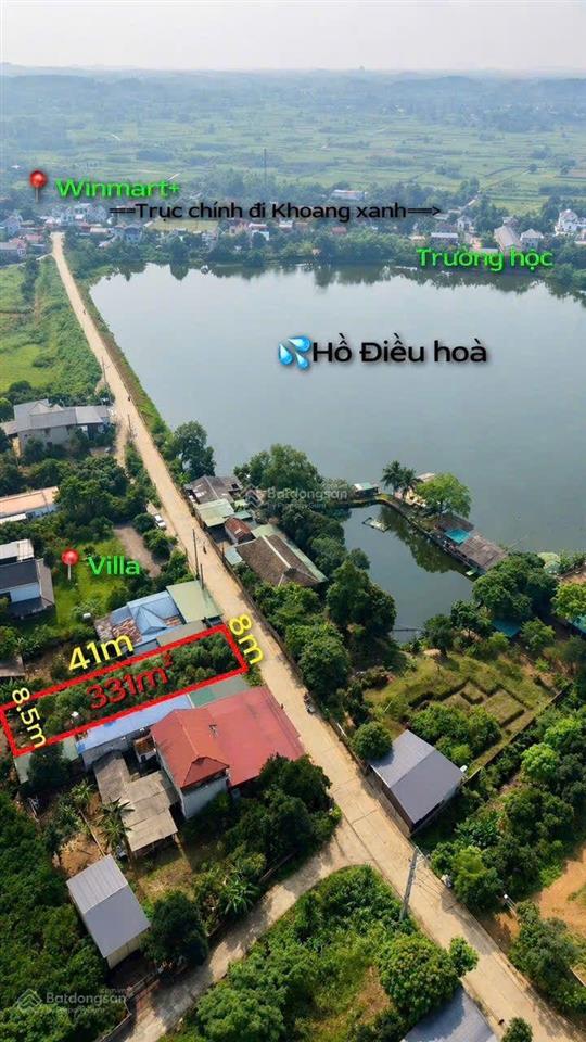 Lô vip mặt hồ yên bài 333m full đất ở giá chính 4 tỷ, kinh doanh tốt