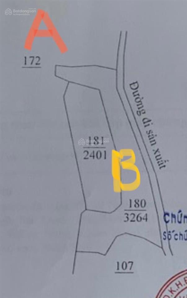 Hơn 3.2 hecta đất nông nghiệp có 390m mặt đường bao quanh đất