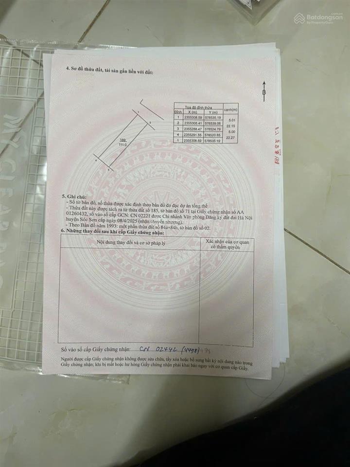 Bán nhanh 111m full thổ cư ở sóc sơn hn chỉ 16,5tr/m. giá hời nóng ở sóc sơn hiện tại