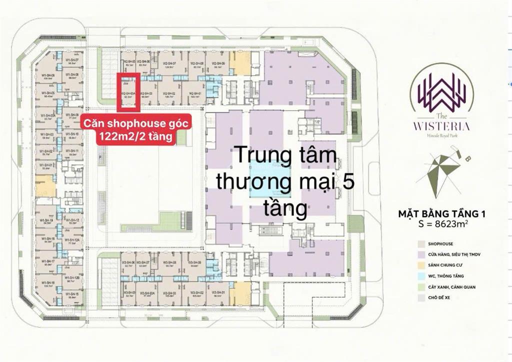 Shop khối đế căn góc giá trị kép kinh doanh + ở + cho thuê diện tích 122m2 giá 22 tỷ, sổ lâu dài