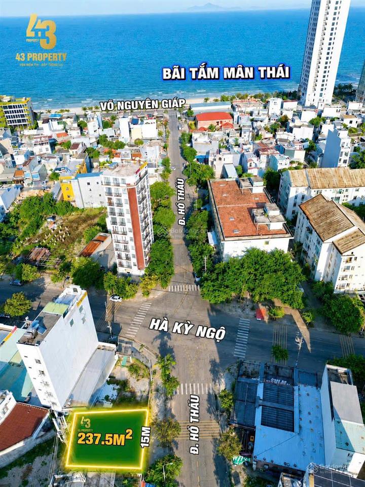 Bán lô hồ thấu 238m² trục 10m5 thông biển được xây cao tầng phù hợp làm khách sạn giá tốt