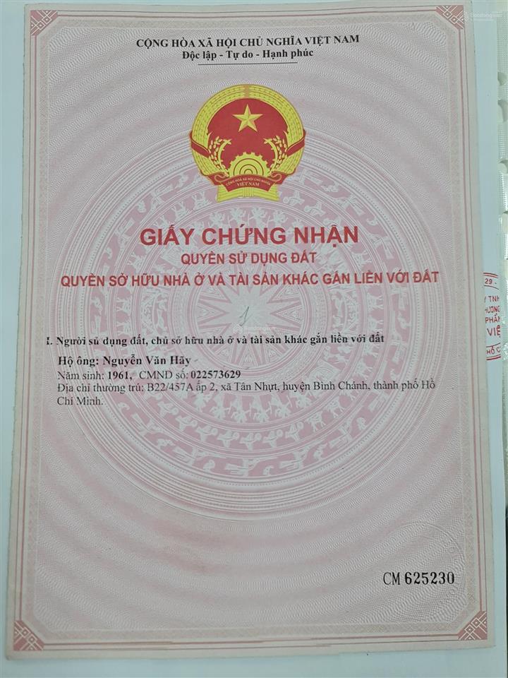 Bán nhà xưởng mặt tiền đường kênh c (đất thổ cư) dt 255.5m2