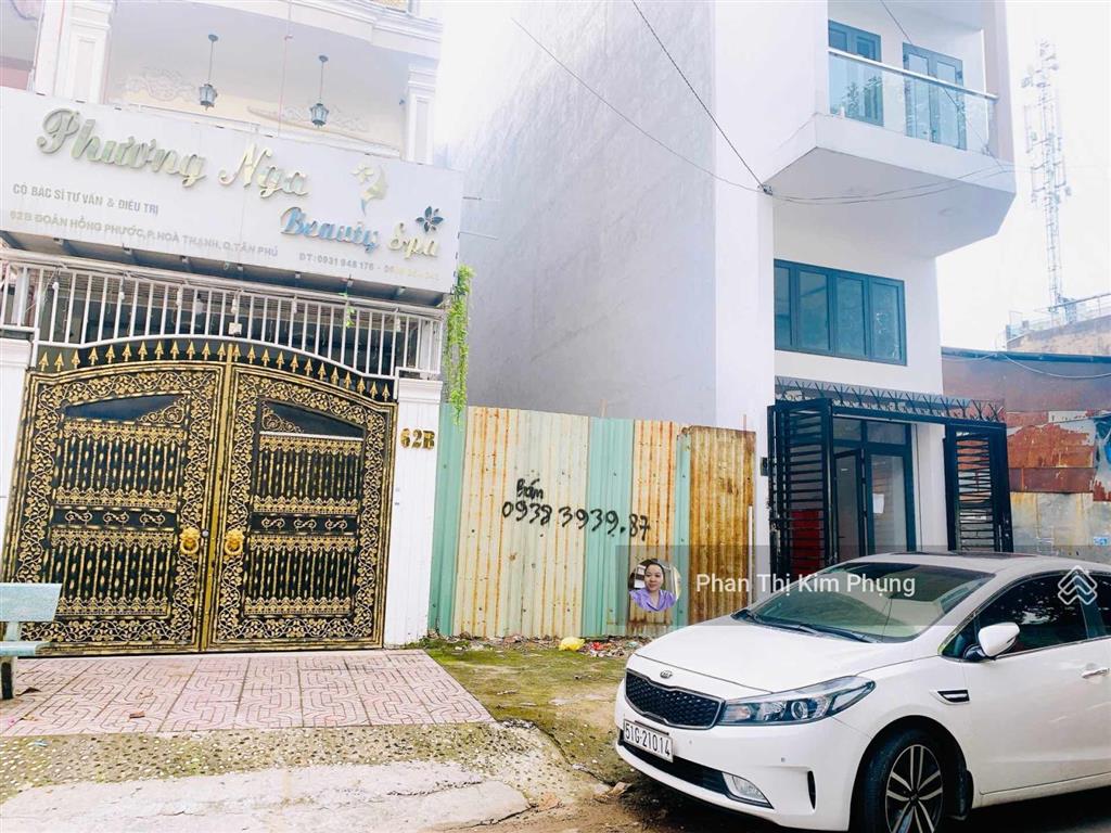 Bán lô đất mt đoàn hồng phước, 4.2mx21m, giá 9.4 tỷ, p.hòa thạnh, q.tân phú