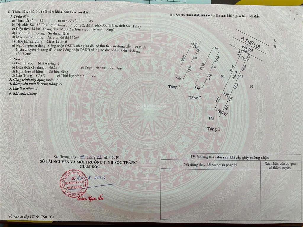 Chính chủ bán nhà tp. sóc trăng nhà đẹp, khu dân cư hiện hữu