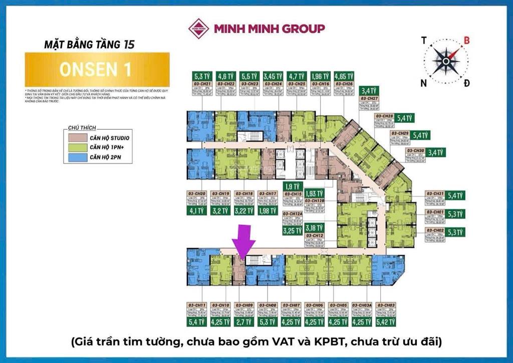Căn hộ studio onsen 1 cao cấp dự án charmora city nha trang. giá chủ đầu tư
