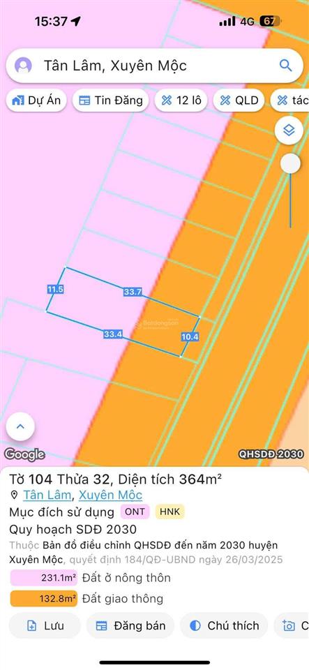 Bán đất siêu đẹp tại tl328, xã tân lâm, tp. hồ chí minh, ngang 10m nở hậu diện tích 364m²