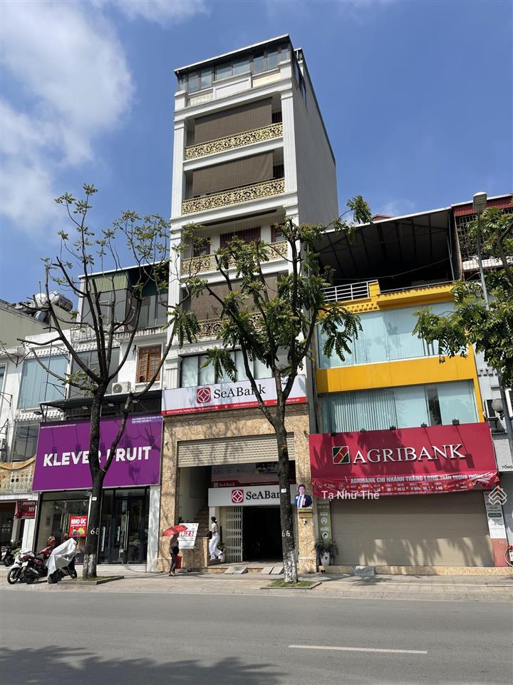 Bán tòa mặt phố văn phòng hoàng văn thái 115m², 9t thang máy mt 5.5m, vỉa hè rộng, cho thuê 1.2 tỷ
