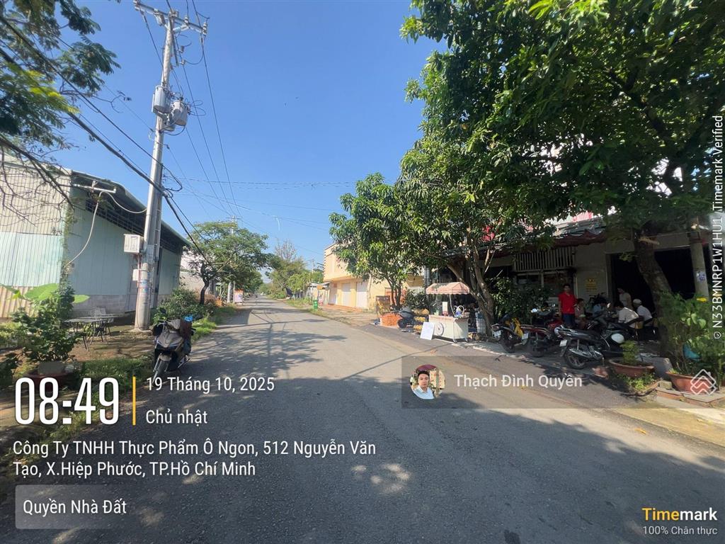 Đất thổ cư mt hẻm 512 nguyễn văn tạo, long thới