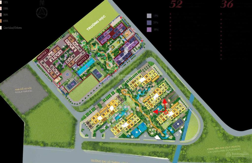 4.25 tỷ bao phí căn 54m2 view bể bơi toà s3 lumi hà nội