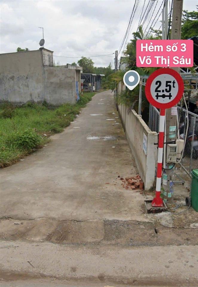 Bán đất hẻm 3 võ thị sáu, 1,85 tỷ, 100m2, pháp lý đầy đủ, giá siêu hời