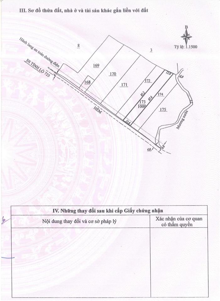 Cần bán nhanh lô đất cln (qh thổ cư) tại phường cam ly tp. đà lạt. giá bán chỉ 5 tỷ/lô (1000m2)