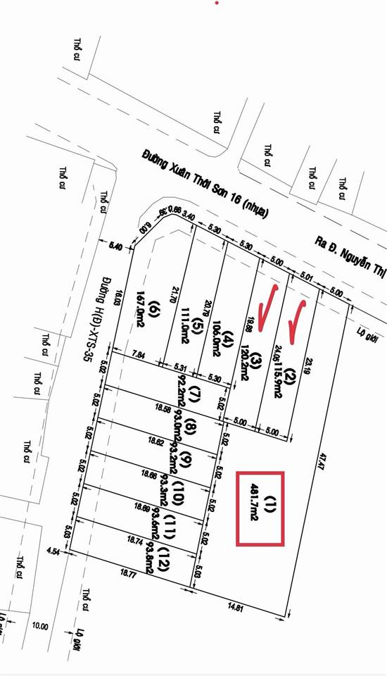 Bán đất 80m2 tại đường 16, xã xuân thới sơn, huyện hóc môn, giá 2,9 tỷ, view đẹp hot!