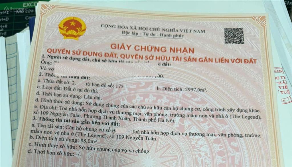 Chính chủ căn góc đầy đủ nội thất siêu hiếm 88m 10,8 tỷ. 0988 160 ***