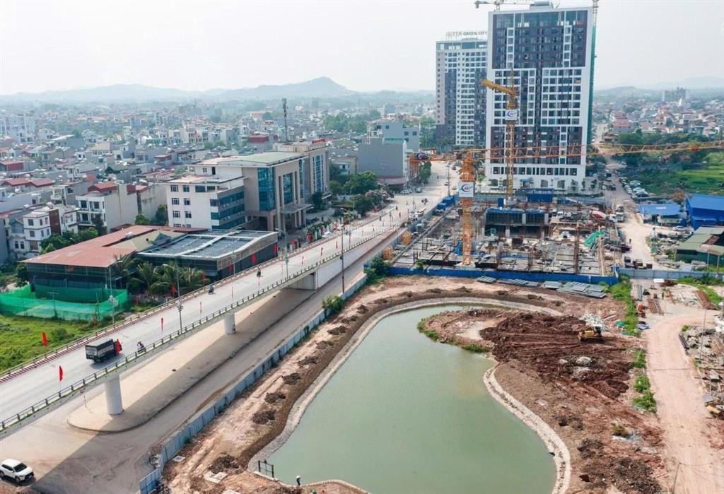 Gold park bắc giang view 3 hồ điều hòa & khu kinh tế đêm tại sầm uất 46.2m² giá chỉ 44,1 tr/m2