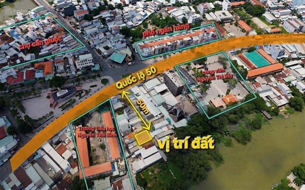 Đất ở đô thị trung tâm thị trấn cần giuộc 1 tỷ 150 triệu. dt 5*14m nở hậu 8m