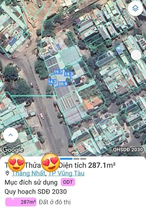 Đất biệt thự mặt tiền Nguyễn Hữu Cảnh, Thắng Nhất, Vũng Tàu