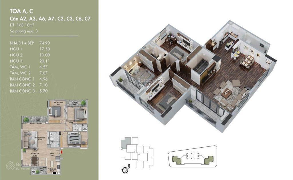 Bán căn hộ 168m2 3pn 2wc tại udic westlake, võ chí công, trong kđt ciputra tây hồ