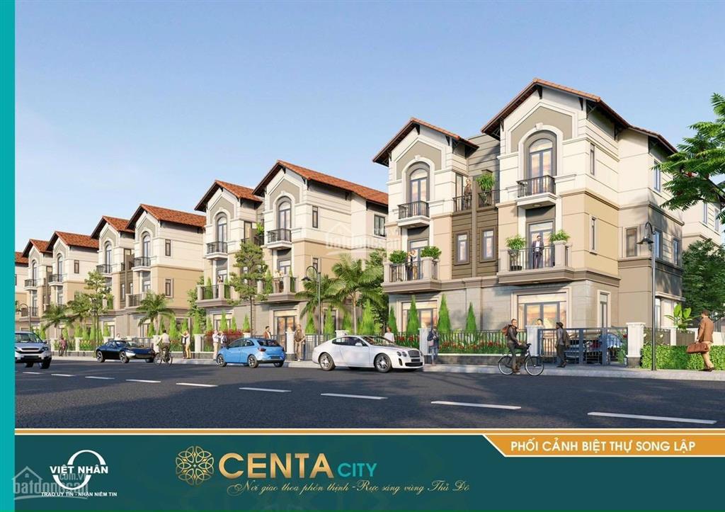 Chính chủ cần bán gấp căn góc bt song lập view vườn hoa kđt centa city vị trí đắc địa, giá 10,x tỷ