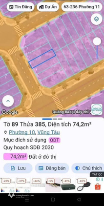 6 tỷ công chứng nhanh - Chủ cần bán gấp Tái định cư 10ha, Phường 10, Vũng Tàu