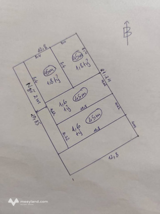 Cần bán 2 thửa đất sau nhà mặt đường Tức Mạc, đối diện cổng trường cấp 3 Trần Hưng Đạo