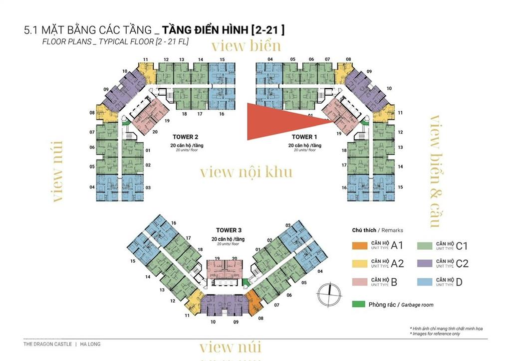 Bán gấp sale off căn 2 phòng ngủ tòa 1 giá nhỉnh 1.7 tỷ