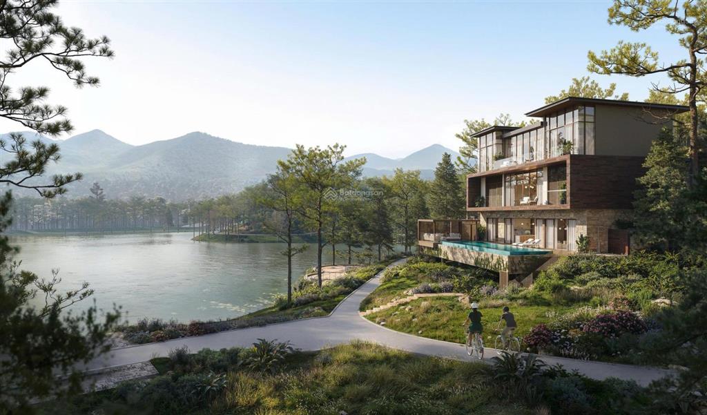 Chiết khấu 16%, bán biệt thự nghỉ dưỡng view hồ cá koi đáng sống, cao 3 tầng giá chỉ hơn 17 tỷ