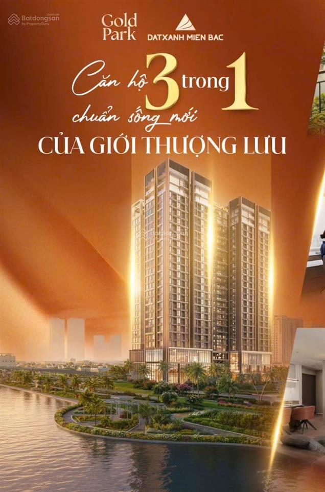 Bán căn hộ cao cấp chung cư gold park bắc ninh giá chỉ 2 tỷ 8 cho căn hộ 2br, diện tích 58,2m2