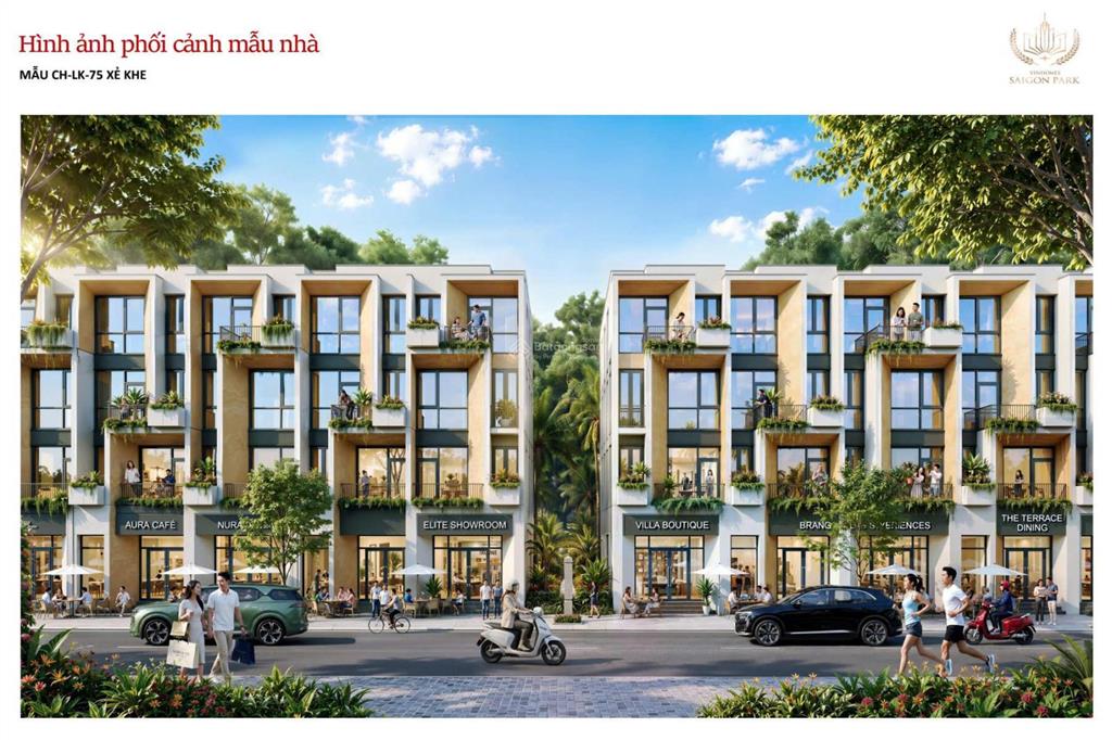 Vinhomes saigon park nhà phố 70m² hoàn thiện cao cấp, vốn 2,6 tỷ, vay 70% ân hạn 30 tháng