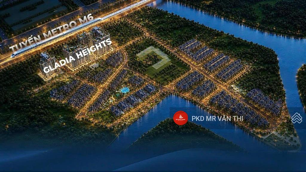 Hot glada heights mua trực tiếp cđt chiết khấu 12% 72m2 giá bán 6,6 tỷ view biệt thự đông nam