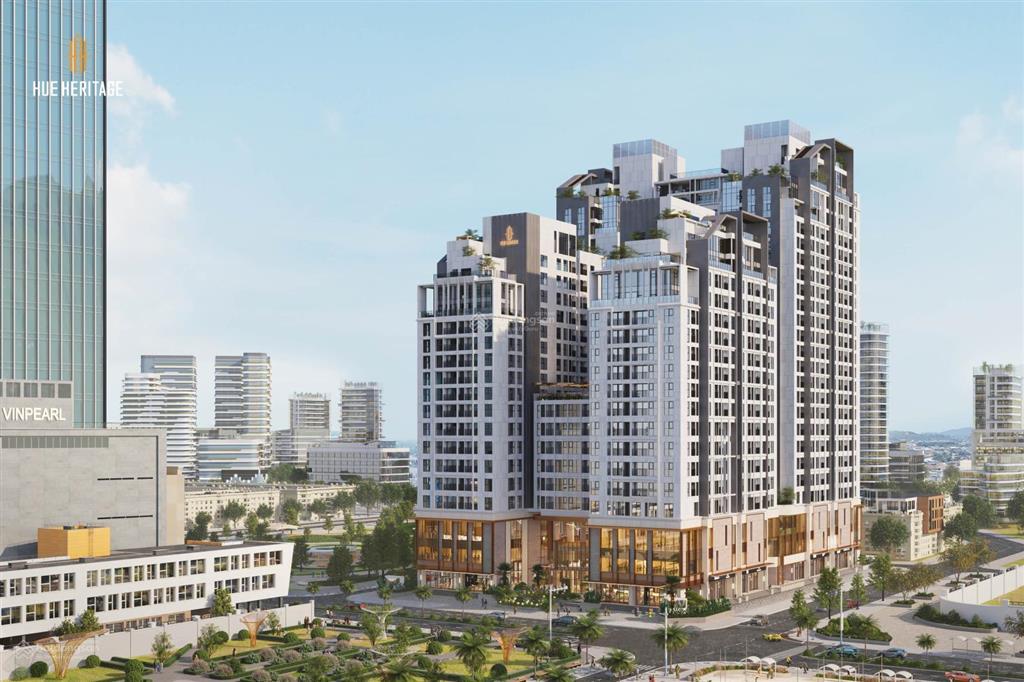 Bán căn hộ hue heritage 3pn tầng 9 diện tích 82,8m2 thiết kế vuông vức, ban công cực thoáng mát