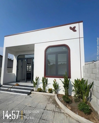 Căn nhà vườn rộng gần 200m2 - Ngay góc 2 mặt tiền đường nhựa - Trung tâm Long Điền