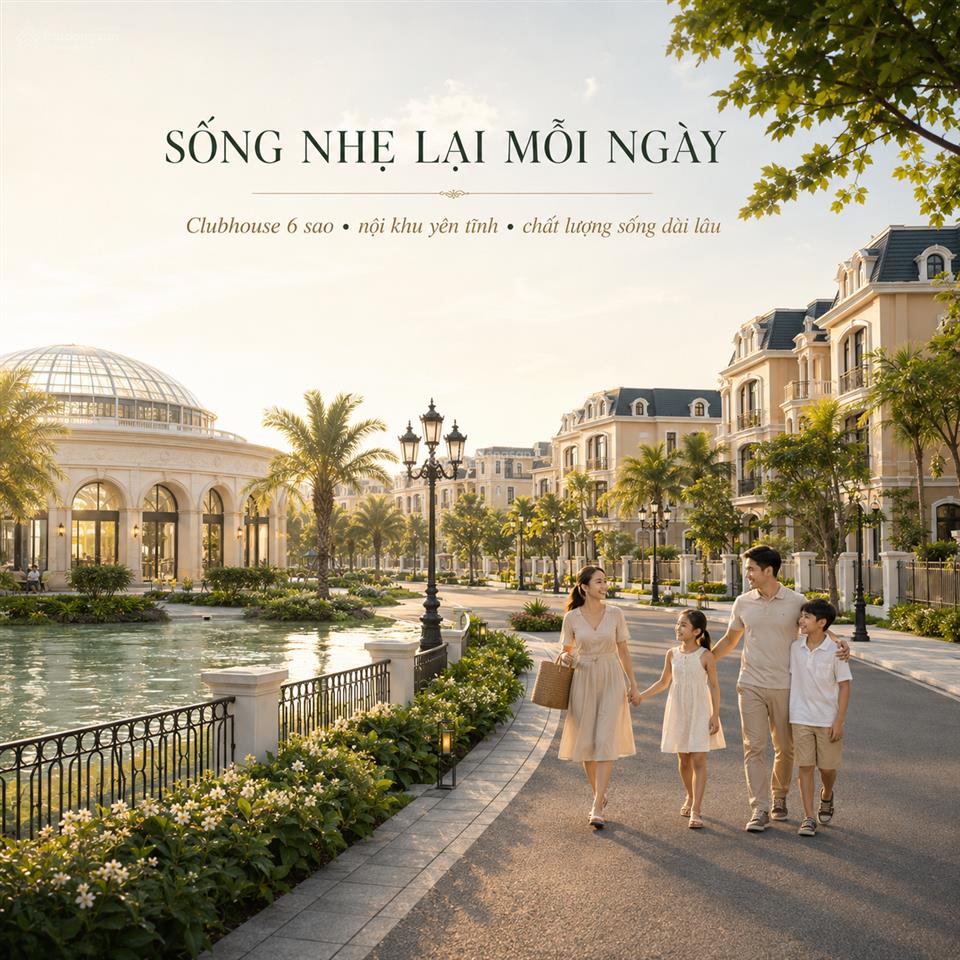 Đảo ngọc khép kín với những sản phẩm biệt thự với không gian xanh mát bên dòng sông nice thu nhỏ