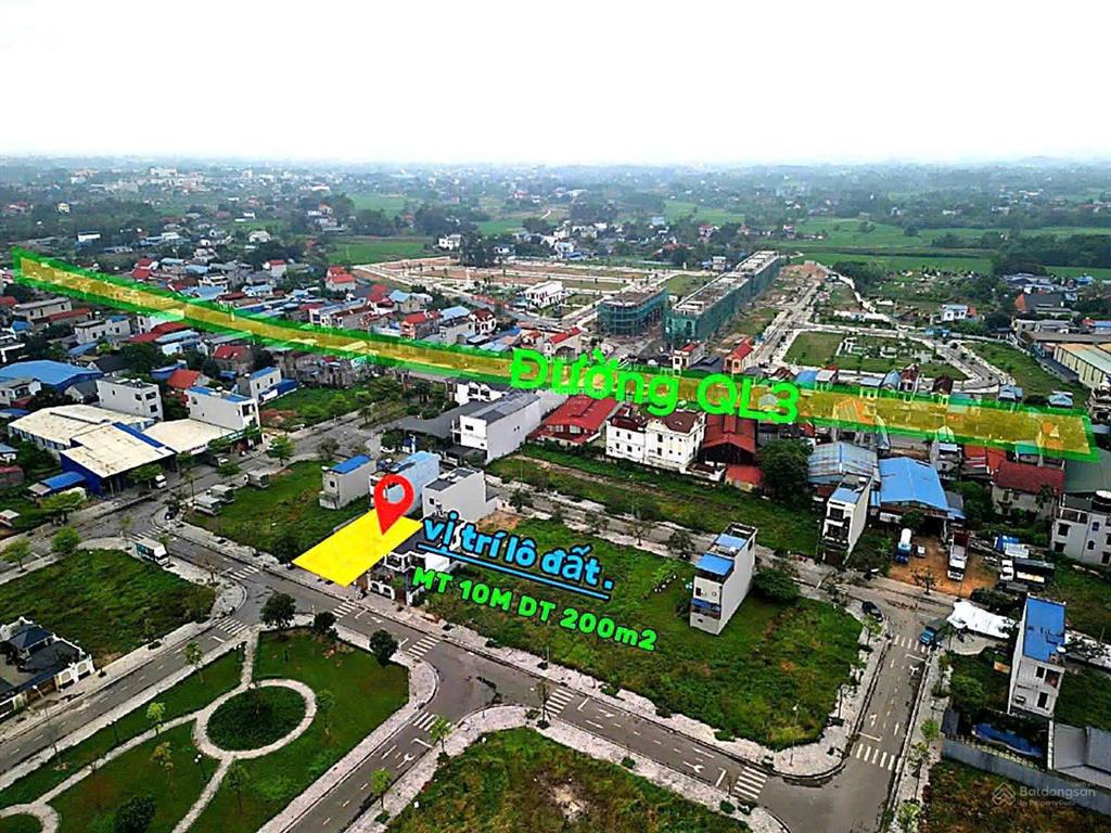 Chỉ 3.3 tỷ sở hữu ngay lô biệt thự (dt 200m2) khu dân giàu vinaconex phổ yên