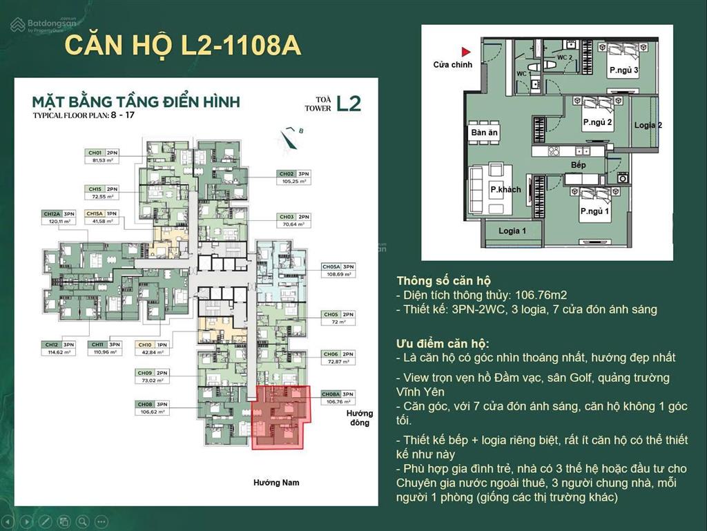 Căn hộ đẹp nhất 3pn 106m2 duy nhất tại chung cư luxora vĩnh yên