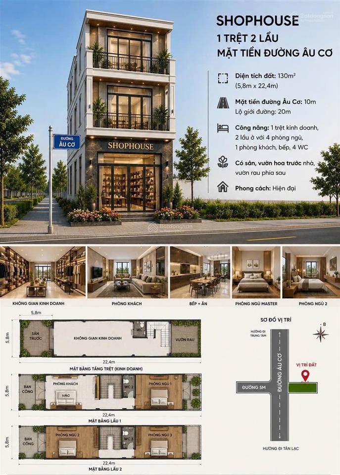 Tân lạc bảo lâm dt 157m² full thổ sát mặt tiền đường âu cơ quy hoạch 20m đường nhựa giá chỉ 5xxtr