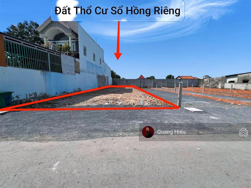 Bán lô đất 120m² trung tâm thị xã trảng bàng, đ. nguyễn văn rốp, đường nhựa 7m, giá 800 triệu