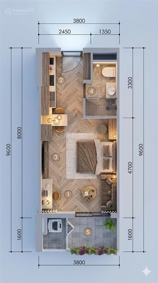 Chính chủ bán lại căn hộ stu a21212 view sông, pháo hoa downtown, dự án cora tower