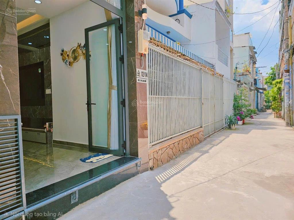 4,3m x 13m nhà 4 tầng 4pn full nội thất gần chợ xóm mới lotte citiland