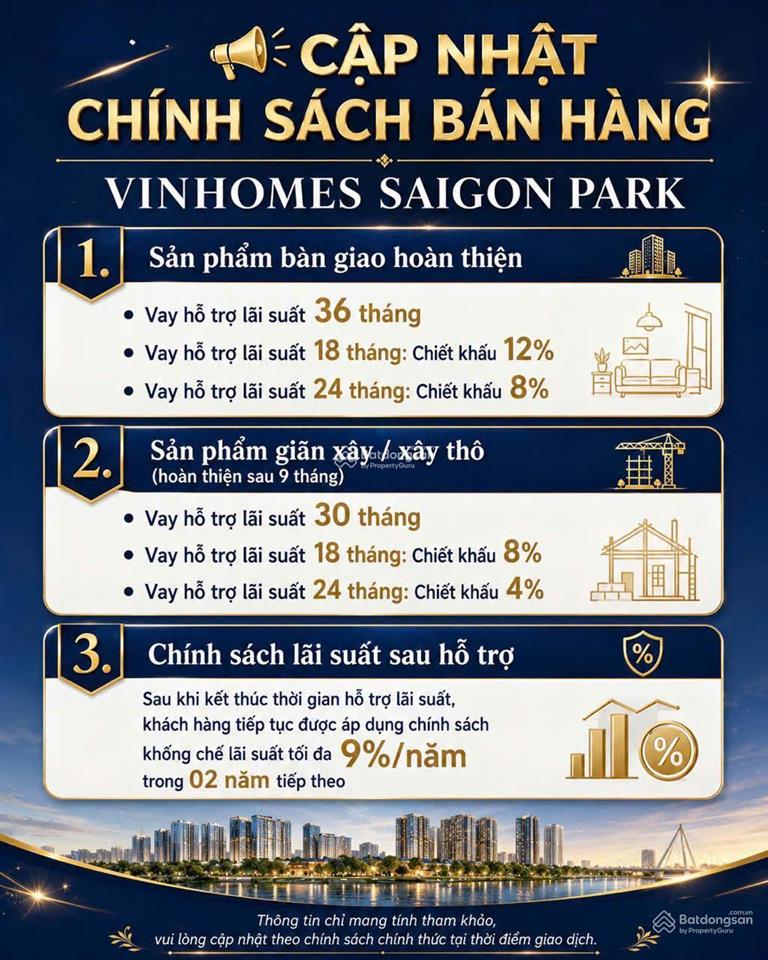 Full giỏ hàng giá tốt vinhomes saigon park mở bán vào ngày 6/6, ck đến 23%, htls 36t 70%