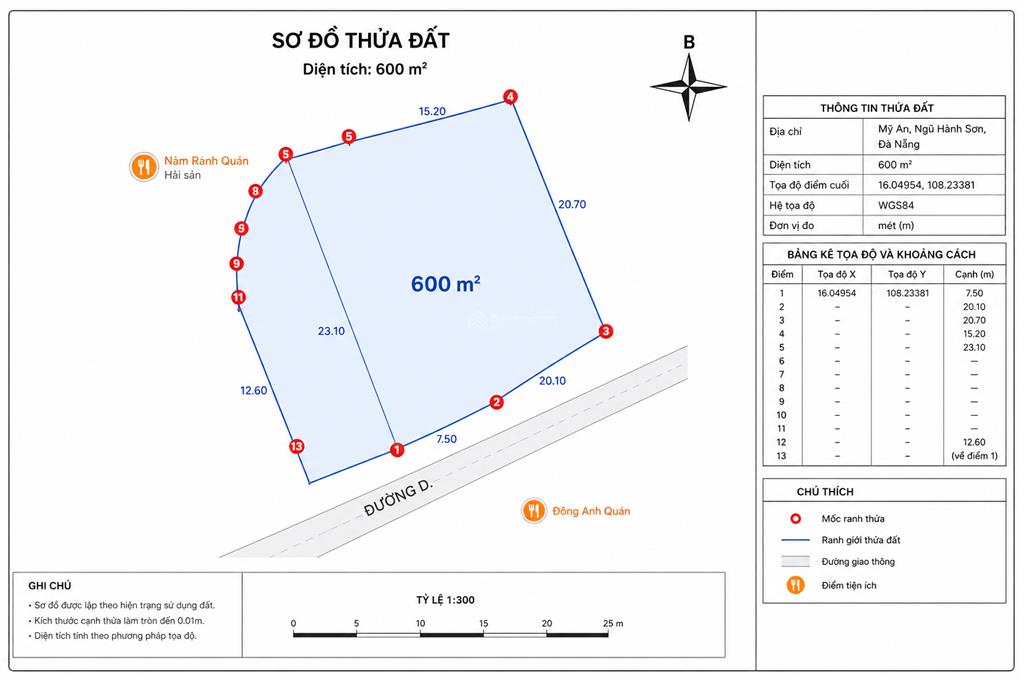 Bán lô góc 2 mặt tiền 600m2 đường chương dương phạm hữu kính view trực diện sông hàn đà nẵng