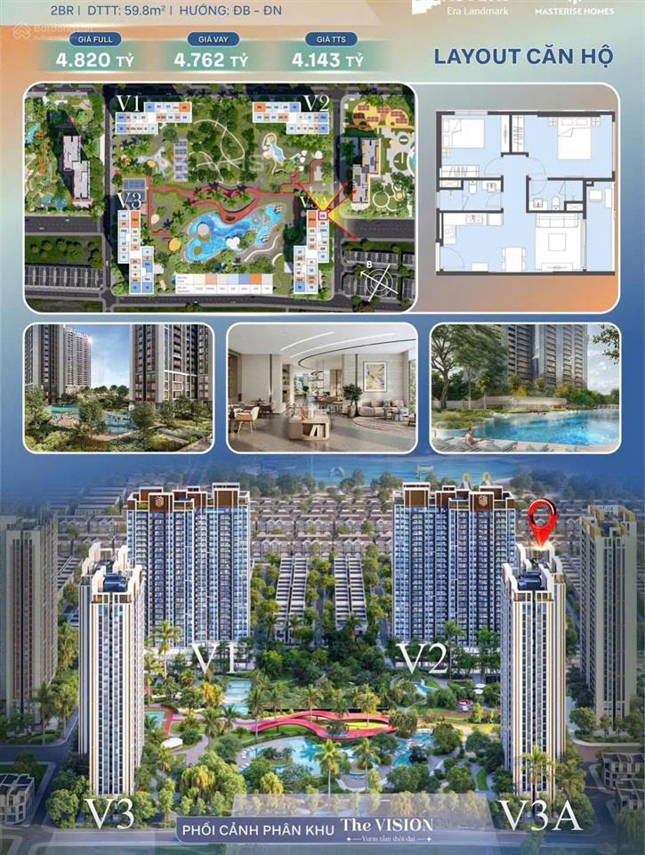 Căn 2n góc view công viên, pháo hoa chỉ với 1,2 tỷ tại mtr ocp3