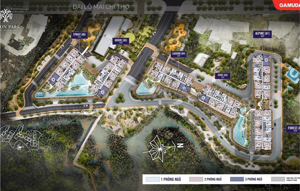 Căn 1 phòng ngủ eaton park view pháo hoa quận 1