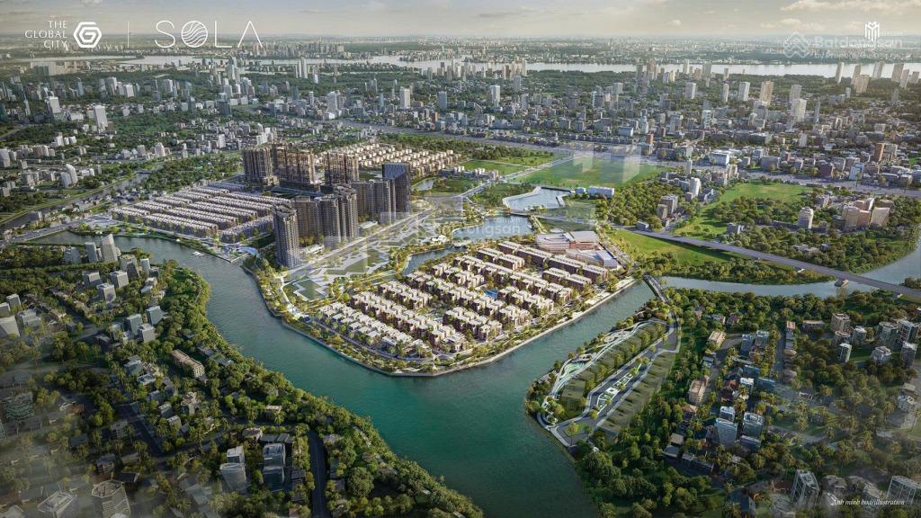 Hàng hiếm sola the global city biệt thự song lập 152 m² view kênh đào, giá tốt. 0931 356 ***