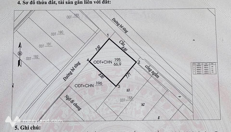 Bán lô đất đẹp gần trường cấp 3 Ngô Quyền, giáp dự án Lideco Bãi Muối