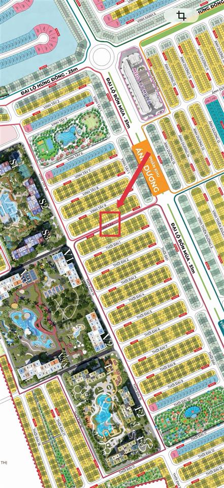 Duy nhất liền kề vịnh tây 80m² giá 11,7 tỷ đường thông vịnh tây vinhomes ocean park 3 hưng yên