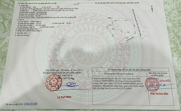 Land for sale, 79 m², Liên Chiểu